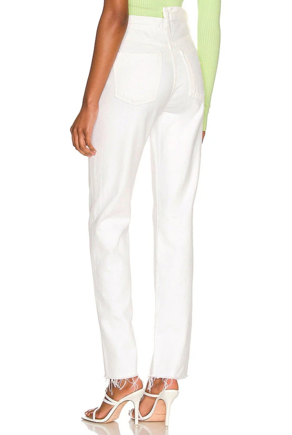 Agolde Criss Cross Straight Leg High Rise Jeans Size 27 A9037-1183 In Element 2