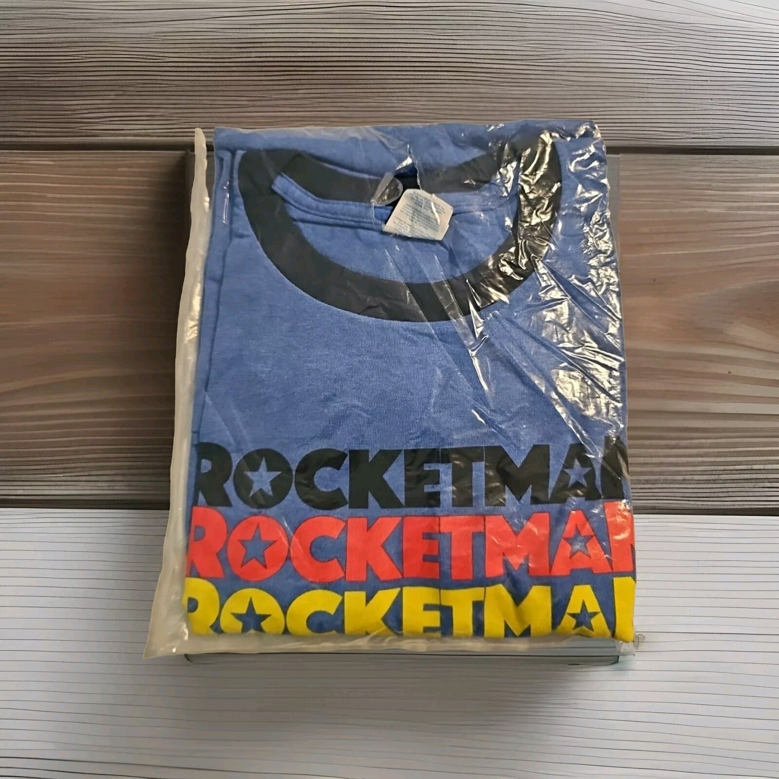 New Mens XLg Rocketman Ringer Tshirt 2019 Global Theatre Tour Elton John Movie0