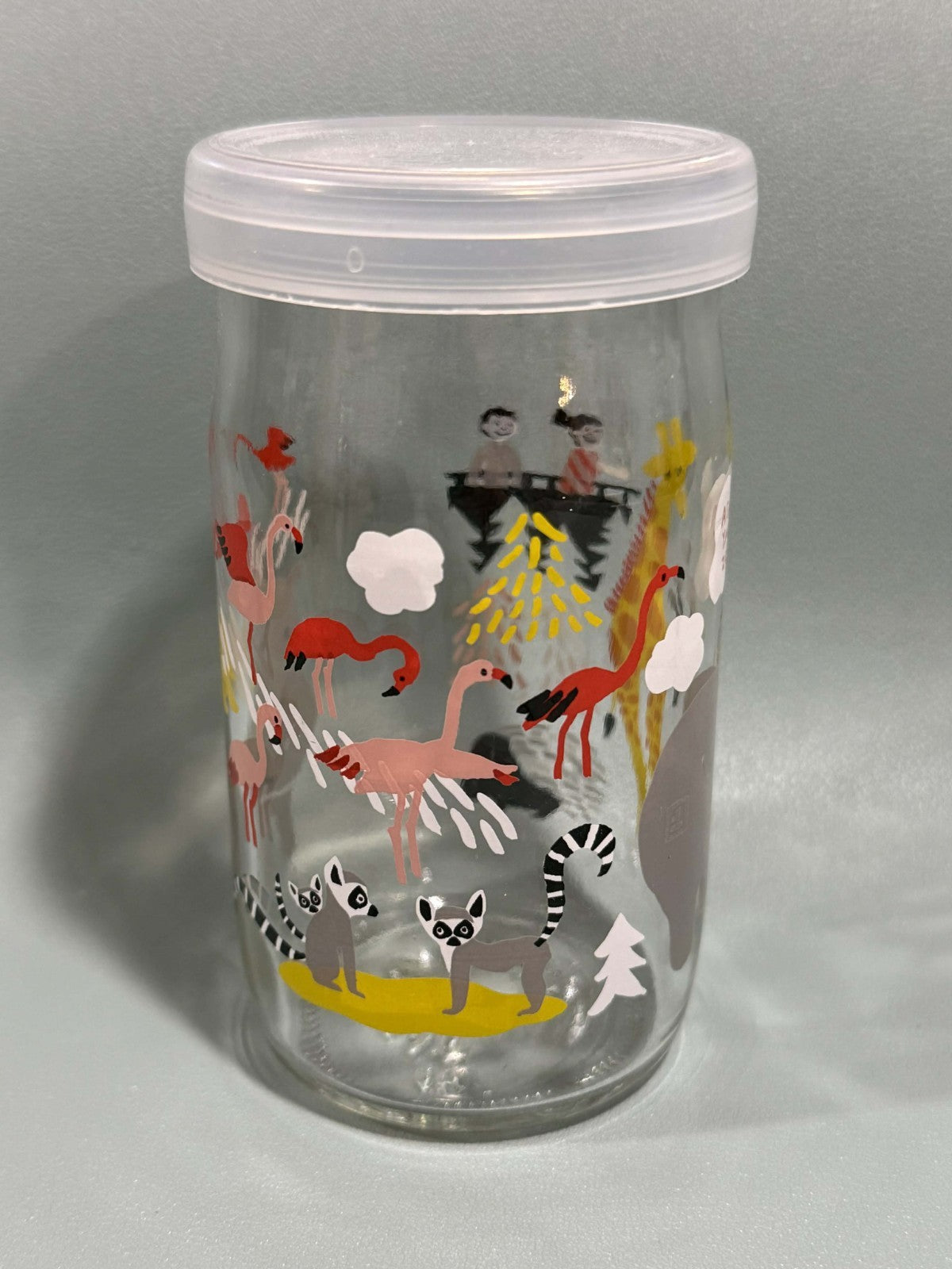 Asahiyama Zoo Collectible Glasses Set of 3 w Lids Japan Animal Tumblers Polar 6