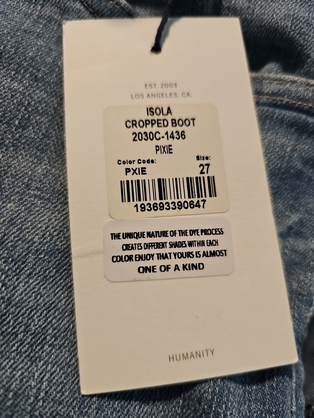 NWT Citizens of Humanity Isola Cropped Boot Jeans SZ 27 IN Pixie Anthropologie 6