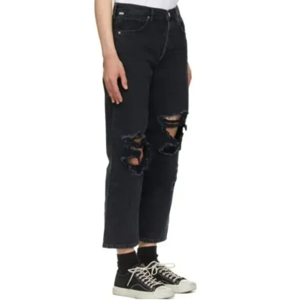 Citizens of Humanity Emery Crop Relaxed Straight High Rise Jeans Size 27 Sz 4 1