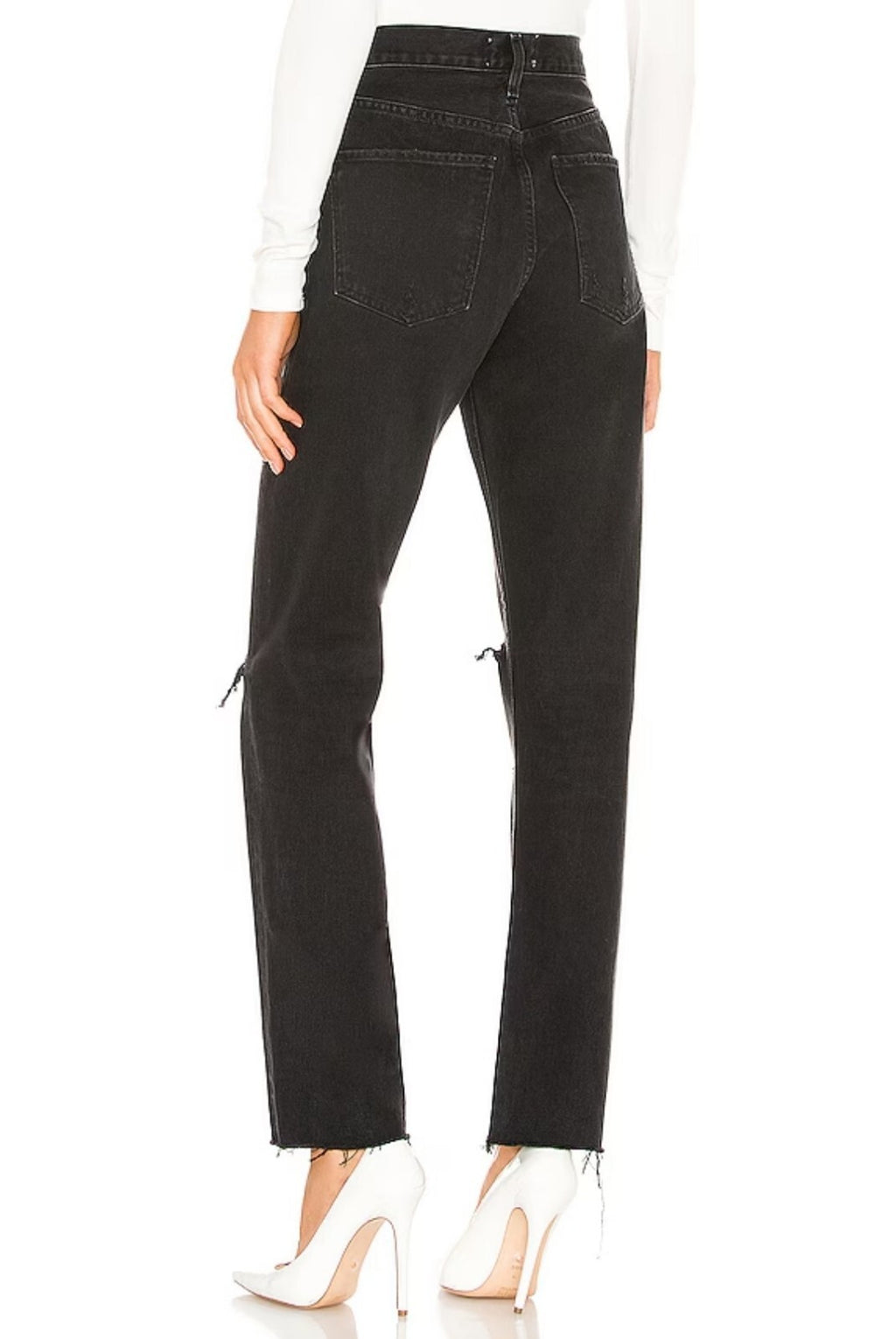 $228 AGOLDE Cherie High Rise Straight Jeans In Distortion Sz 29 NWOT A084-998 2