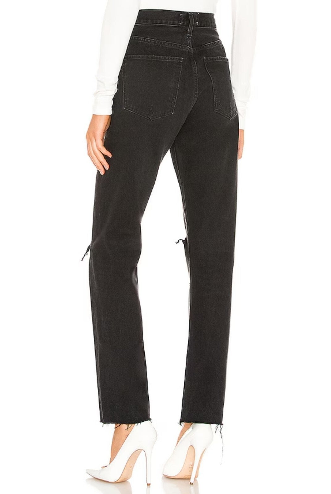 $228 AGOLDE Cherie High Rise Straight Jeans In Distortion Sz 29 NWOT A084-998 2