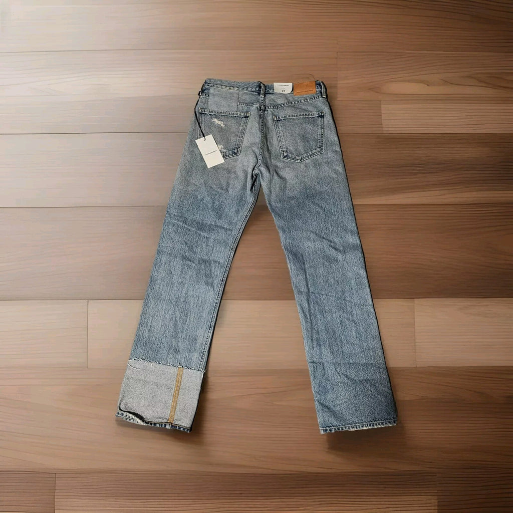 Citizens of Humanity Anais Patched Jeans High Rise Straight Distress Sz 27 4 COH1
