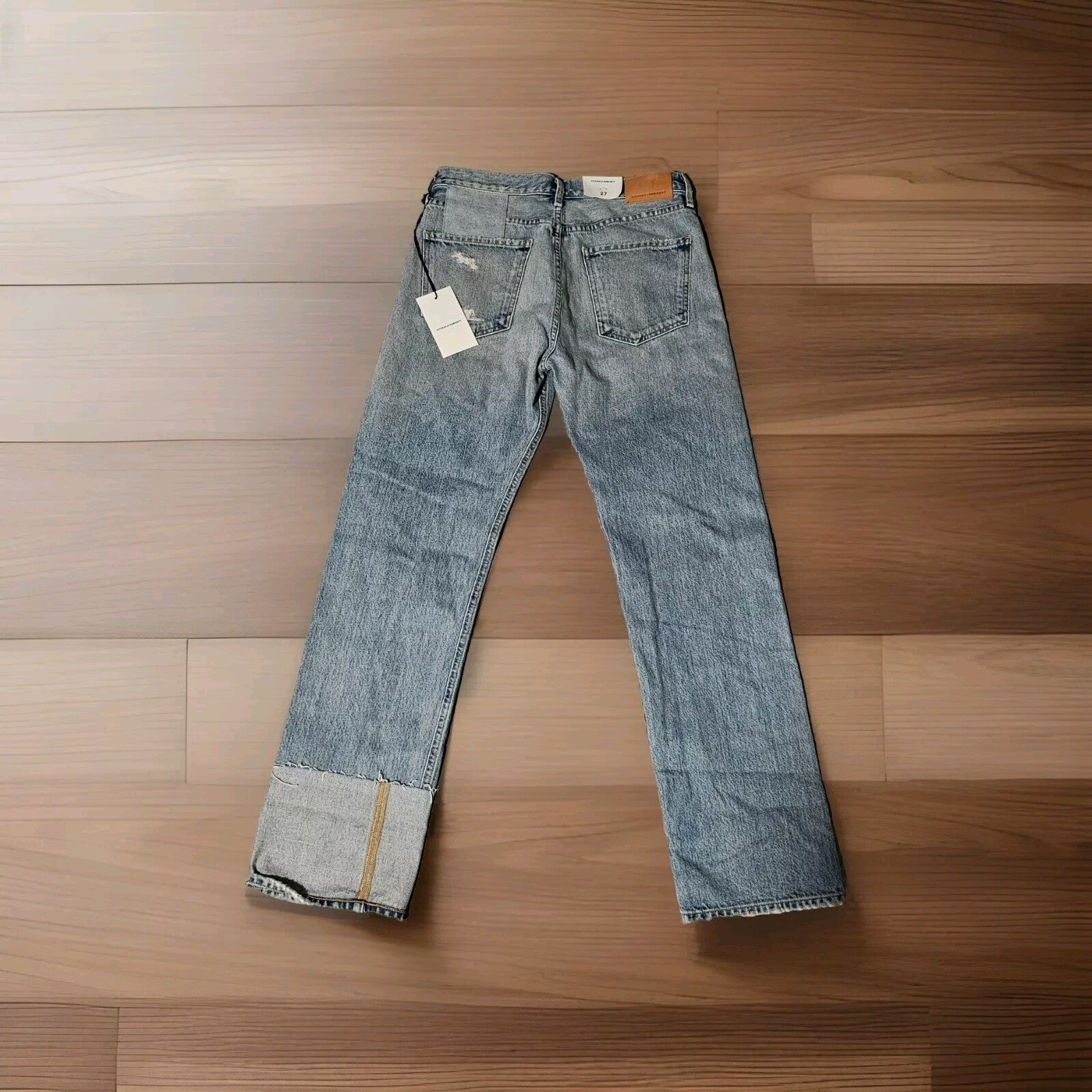 Citizens of Humanity Anais Patched Jeans High Rise Straight Distress Sz 27 4 COH1