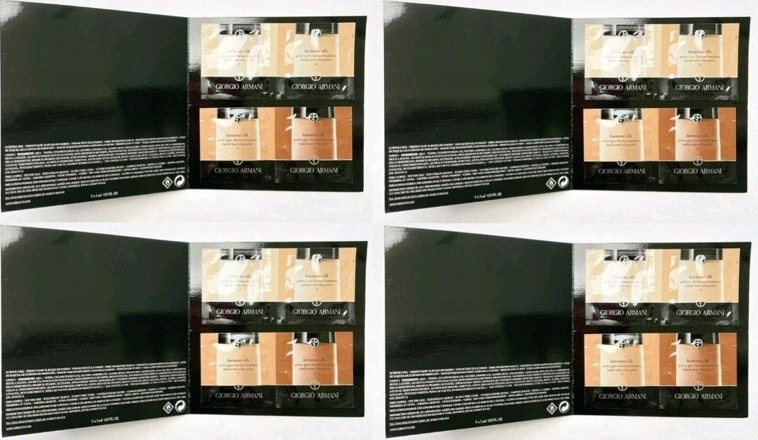 Giorgio Armani Luminous Silk Concealer 4 Sample Packets 2, 5.5, 8, 14 set x 40