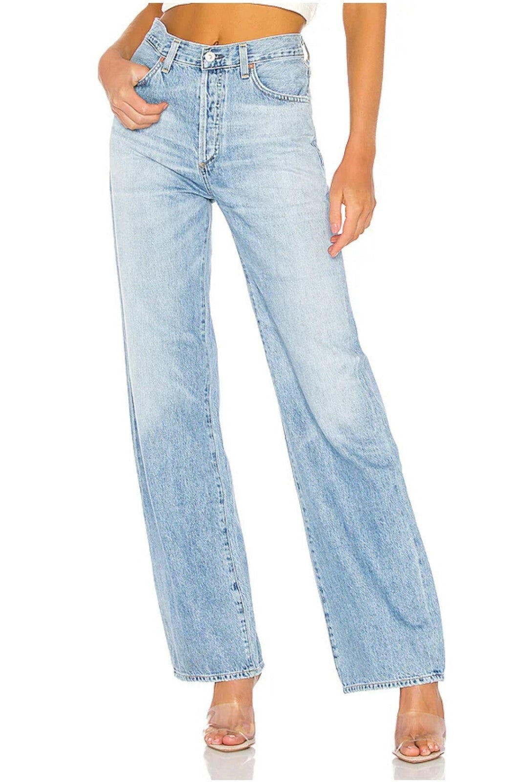 NWOT Citizens of Humanity Jeans Annina Trouser Jean In Tularosd Sz 24 W Defect 0