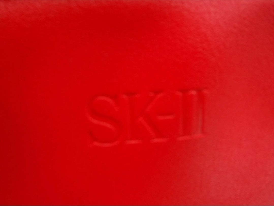 SKII Cosmetic Bag Makeup Pouch Toiletry Bag Travel Purse Red Zipper Case Women2