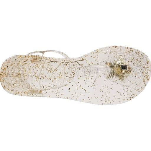 Katy Perry The Geli Gold Star Jelly Ankle Strap Sandals Thongs Women’s Size US 53