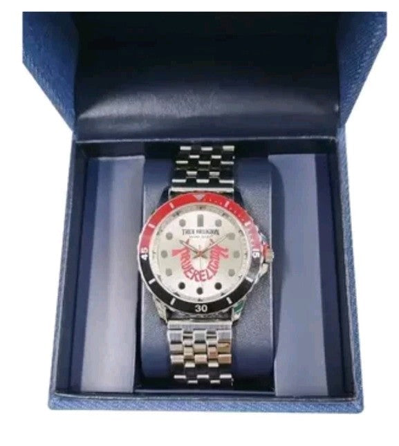 NWT True Religion Men’s Horseshoe Watch ️ W Adjustable Steel Band 2 Tone Face 1