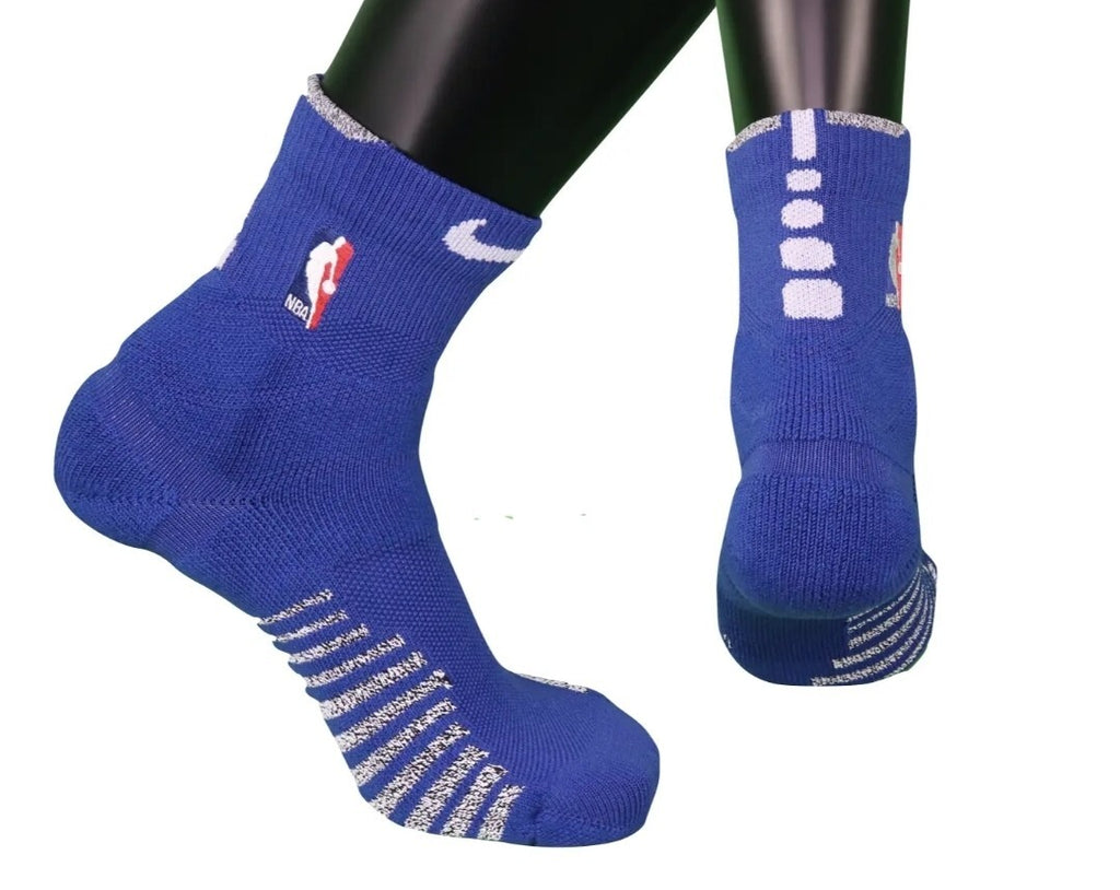 Nike 2XL NBA Authentics Team Issued  Warriors Ankle Socks Blue PSX 822-4973
