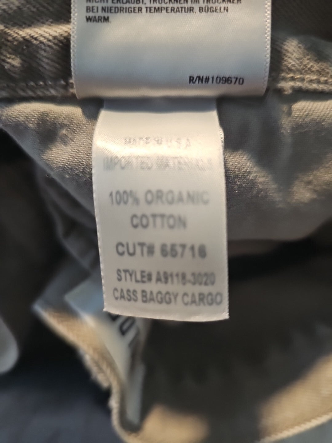 Agolde Cass Baggy Cargo Jeans In Farfetch Size 28 New W Defect -see Pic Sz 63
