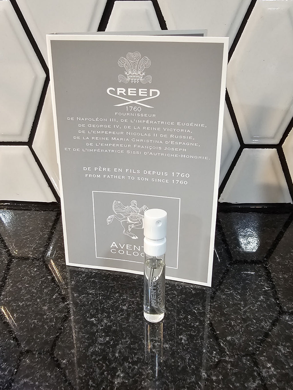 Creed Aventus EDP For Men Official Carded Sample 2ml / 0.07 fl oz0