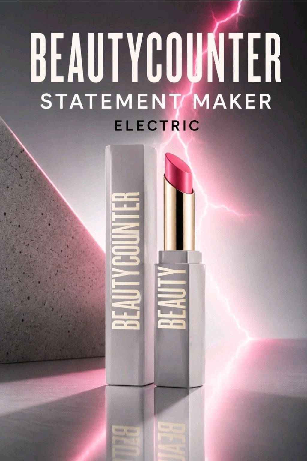 BEAUTYCOUNTER -Statement Maker- Satin Lipstick - Shade: Electric - 0.06 oz/1.8 g0