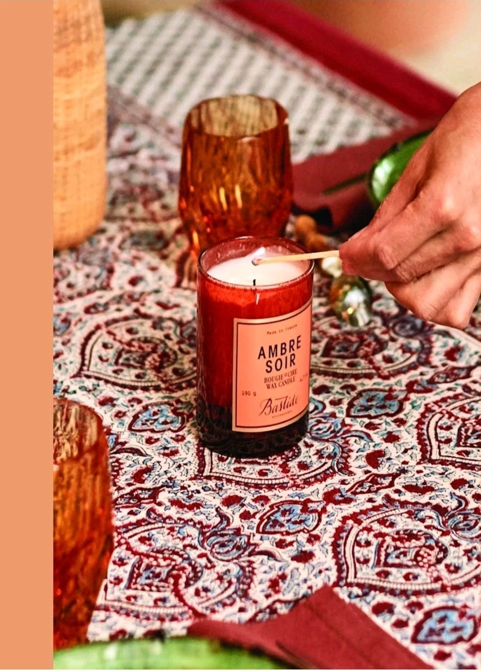 Anthropologie Bastide Ambre Soir Scented Candle 6.7 oz Boxed Gift  France 2