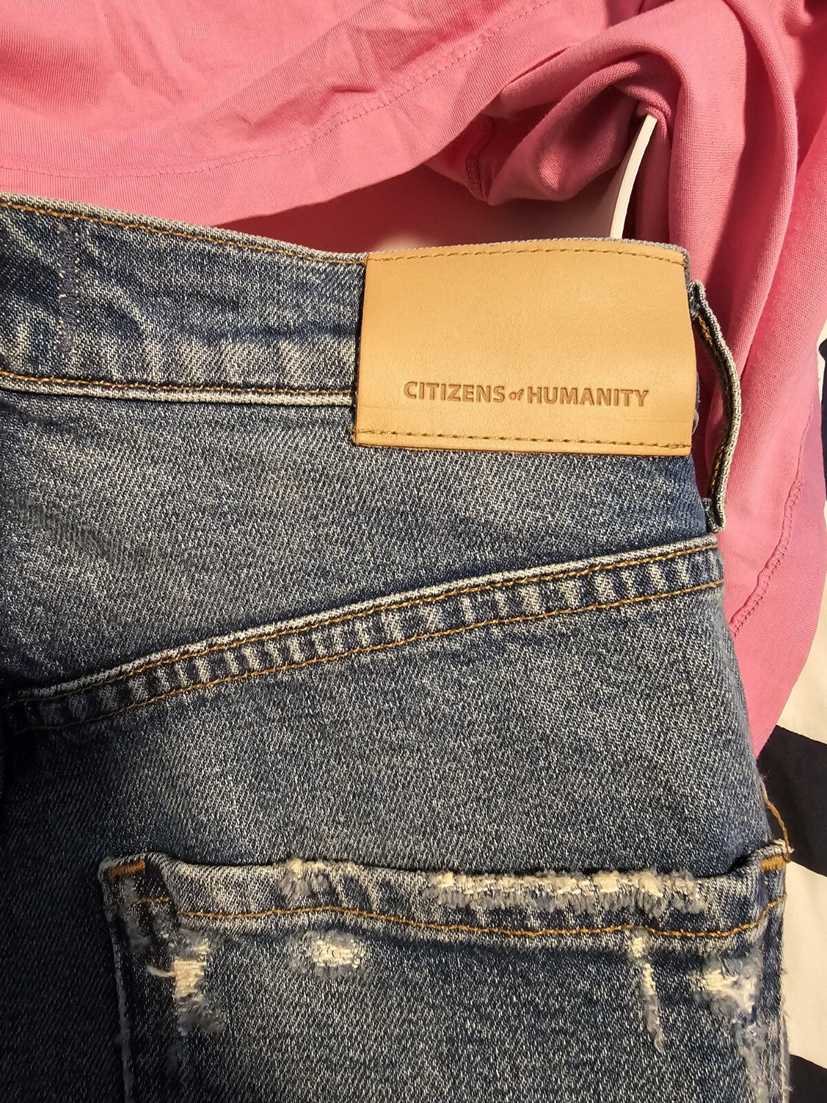 Citizens Of Humanity Full Outfit Sabine High Rise St Jeans Sz 27 & Misha Tank Sm3