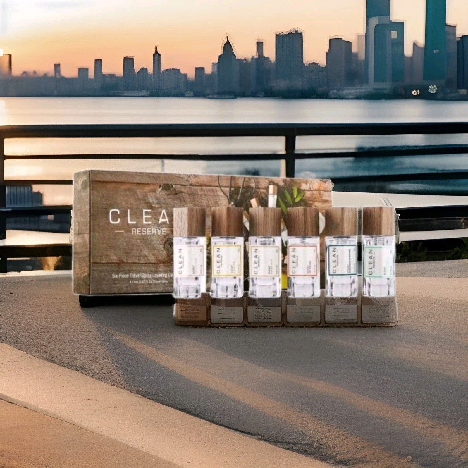 Clean Reserve 6 Piece 0.17oz Travel Spray Layering Collection New in Box!0