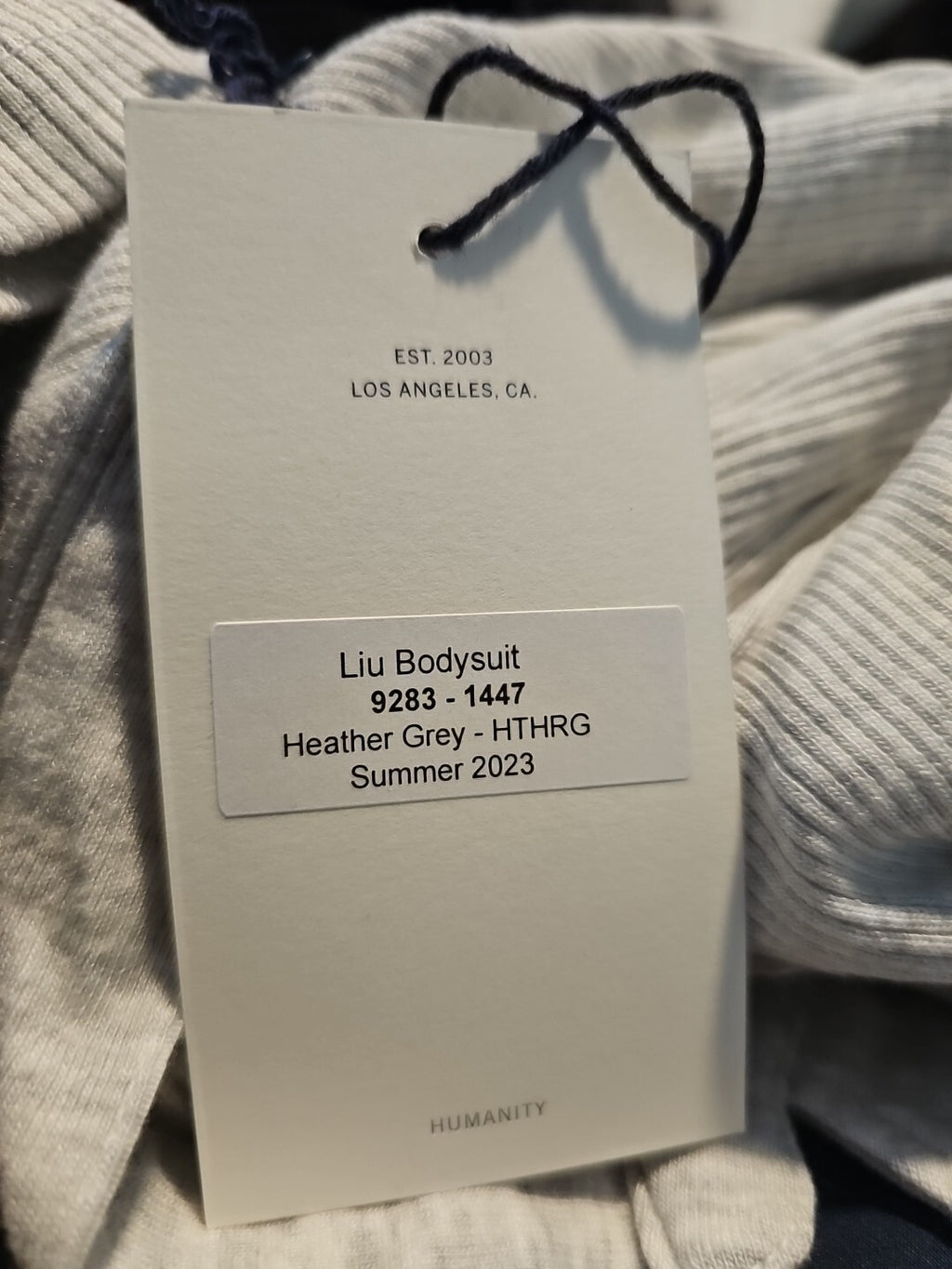 Anthropologie COH Citizens Of Humanity Liu Bodysuit Sz SM Heather Grey 9283-14473