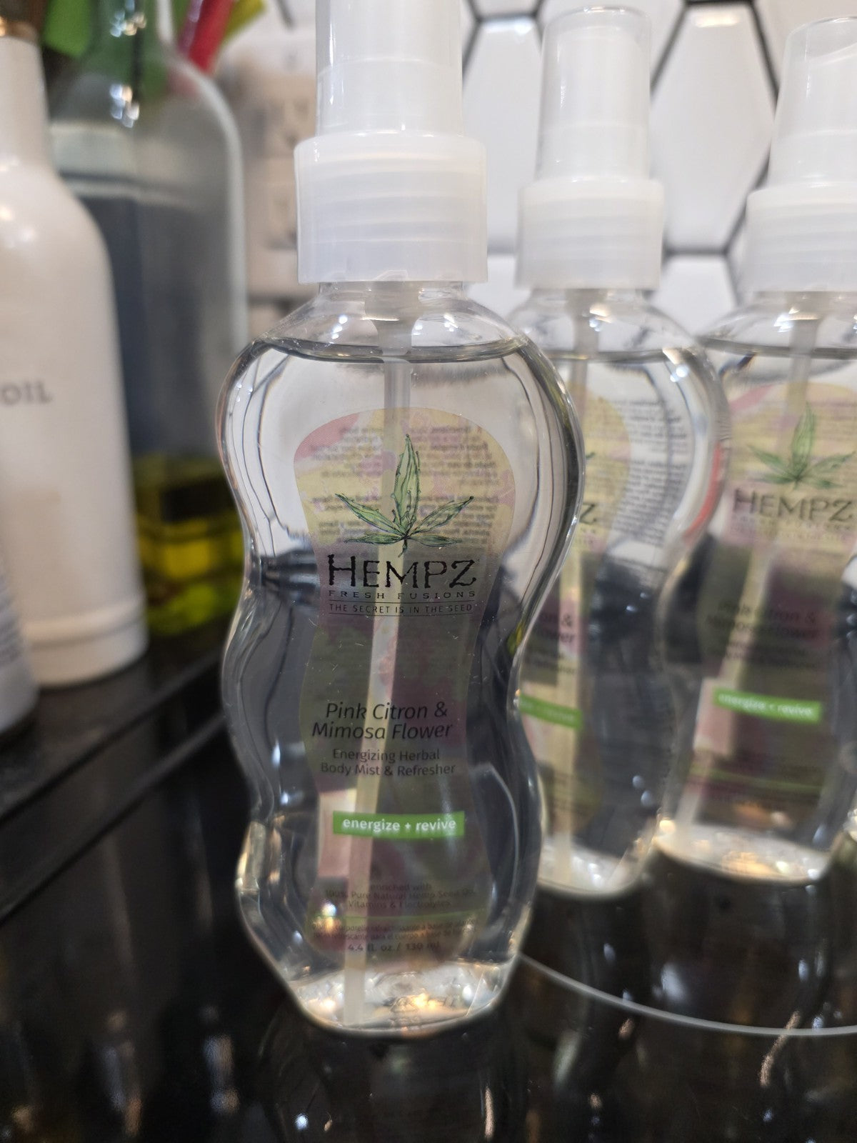 6 Hempz Pink Citron & Mimosa Flower Body Mist Refresher Spray 4.4oz Casepack Lot3
