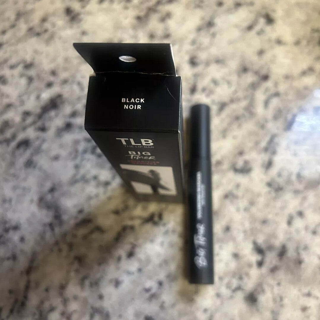 NIB New TLB The Lip Bar BIG TIMER Volumizing MASCARA Full Size BLACK 0.38 oz2