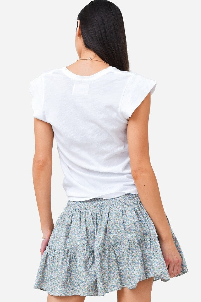 NWT Citizens Of Humanity Inessa Tee In White Sz Sm COH Anthropologie Top3