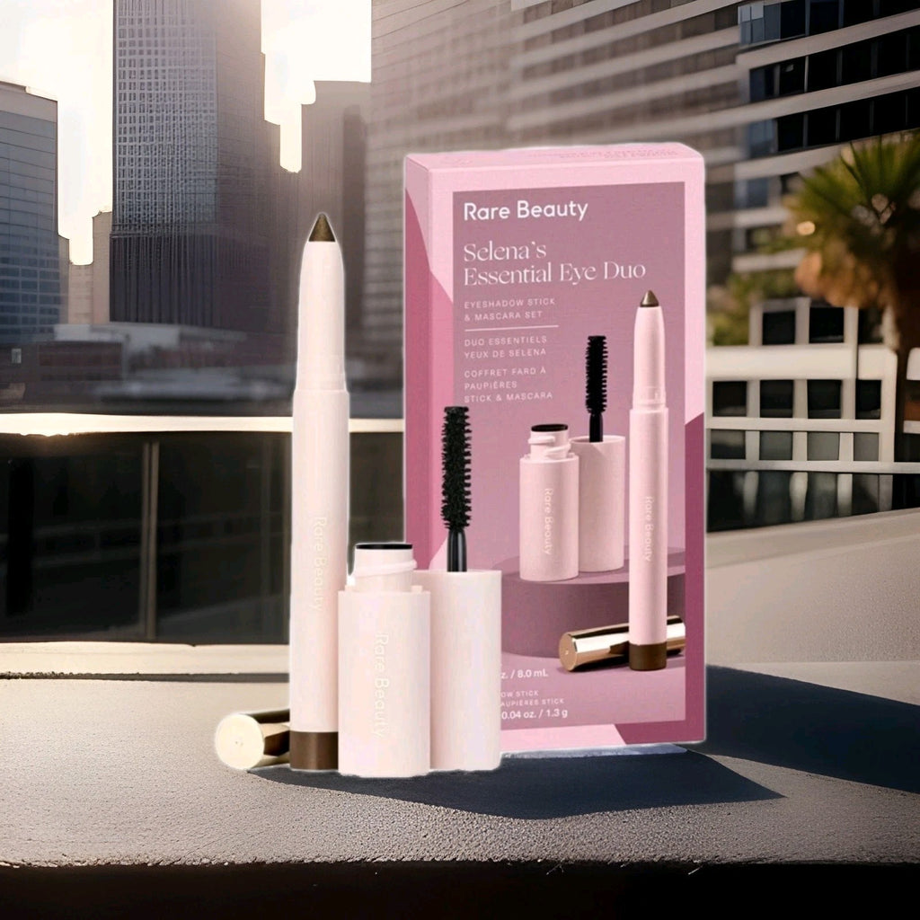 BNIB Rare Beauty Selena's Essential Eye Duo Eyeshadow Stick & Mascara Set0