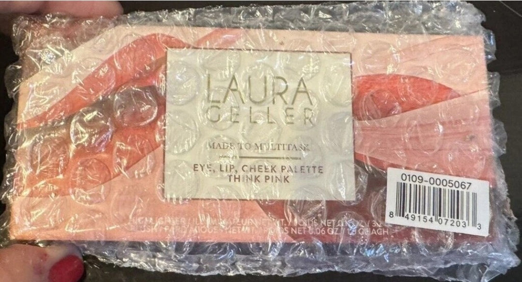 Laura Geller Made to Multitask Eye Lip Cheek Palette THINK PINK RTL $281