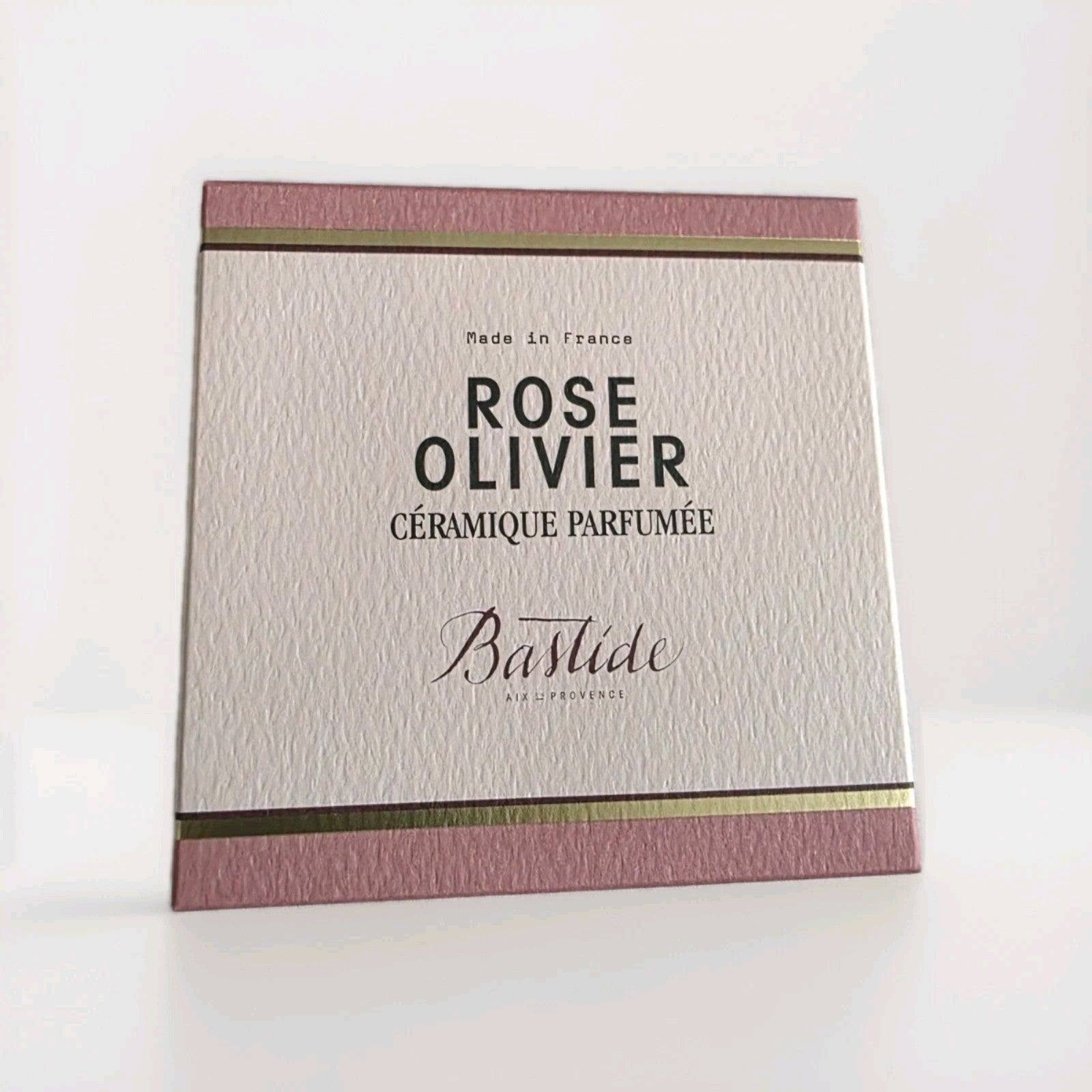 Anthropologie Bastide Rose Olivier Scented Ceramic Stone Boxed Gift  France 0