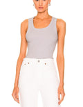 AGOLDE Poppy Scoop Rib Cotton Neck Tank Top Frosting NWT Sm $980