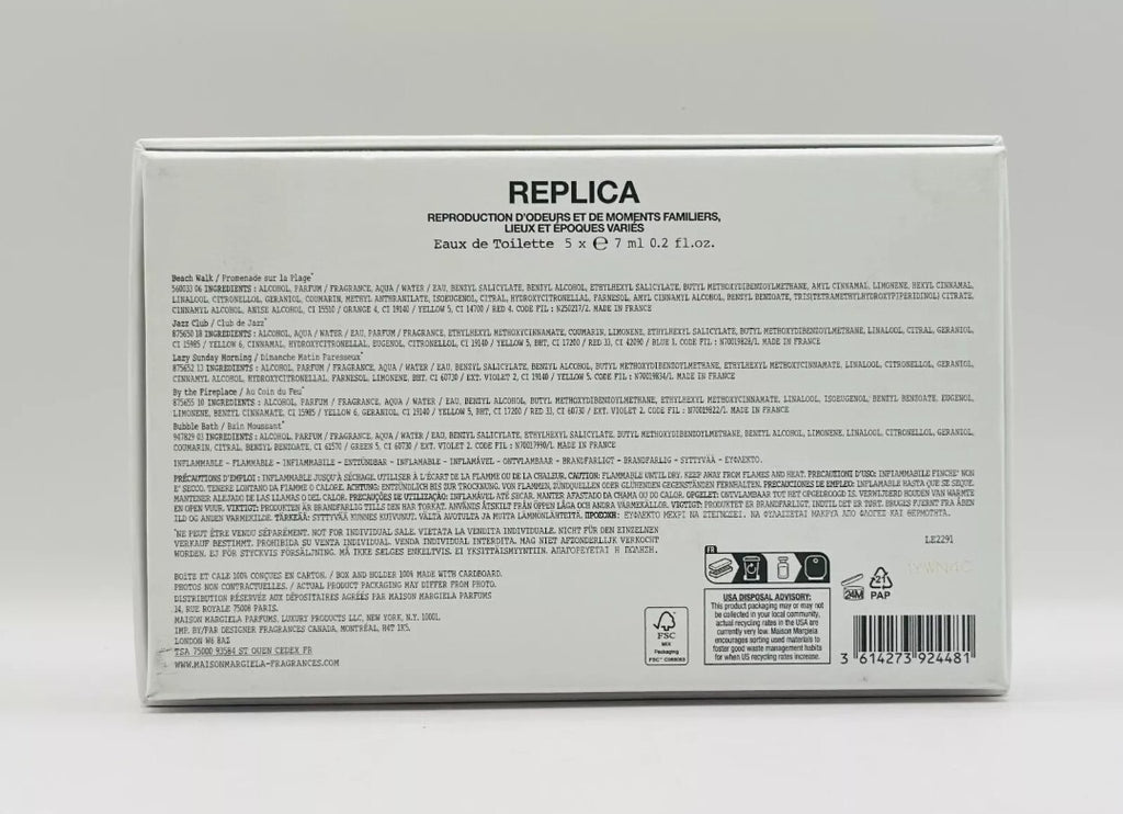 MAISON MARGIELA REPLICA Mini Coffret Set 5 x 0.20oz / 7ml Ea BNIB. Authentic2