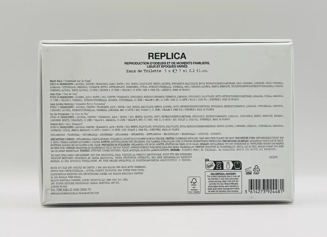 MAISON MARGIELA REPLICA Mini Coffret Set 5 x 0.20oz / 7ml Ea BNIB. Authentic2