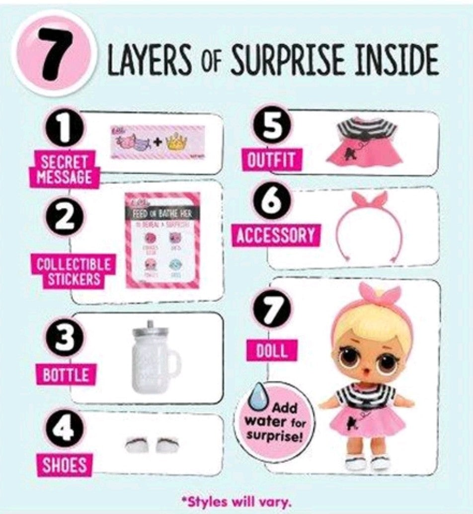 Authentic LOL Surprise Series 1 Re-release - 1 Ball, 7 Surprises NEW and SEALED1
