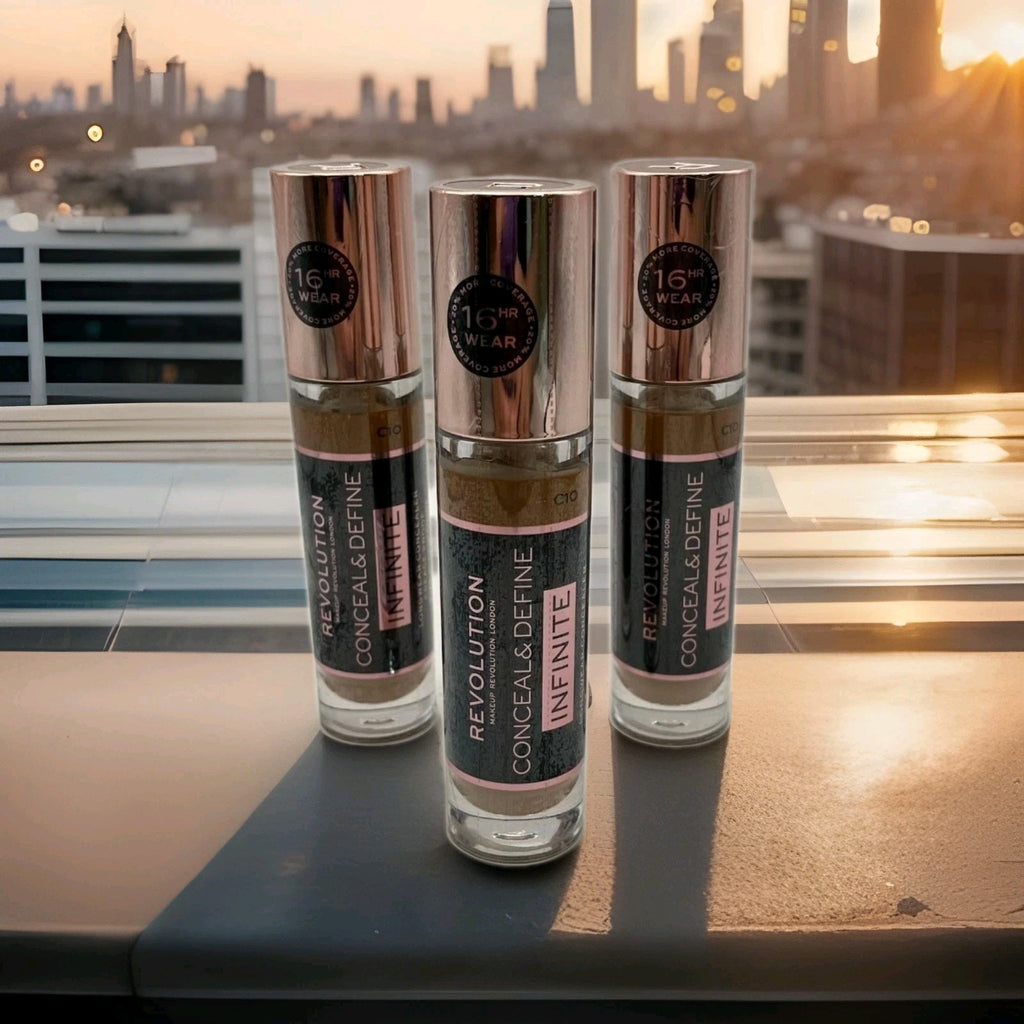 Makeup Revolution Conceal & Define Infinite Long wear Concealer C10 0.30 OZ 3Pcs0