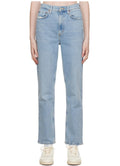 AGOLDE Stovepipe High-Rise Straight Jeans light blue Sz 27 0