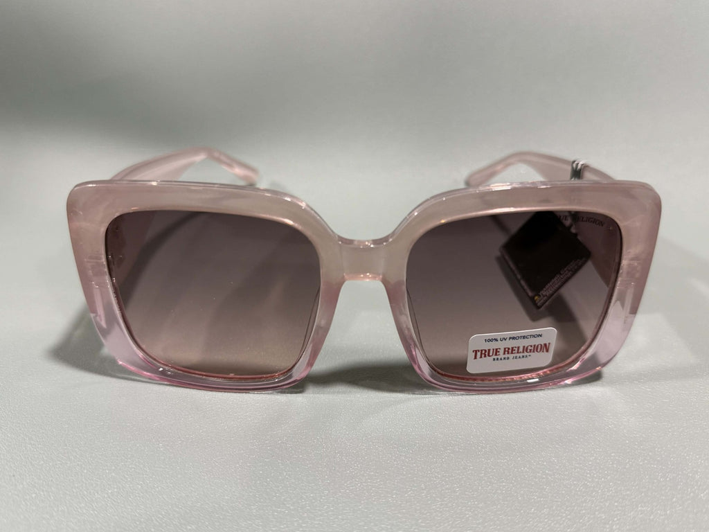 New Original TRUE RELIGION Square Sunglasses Tinted / Gold Accent TR564040