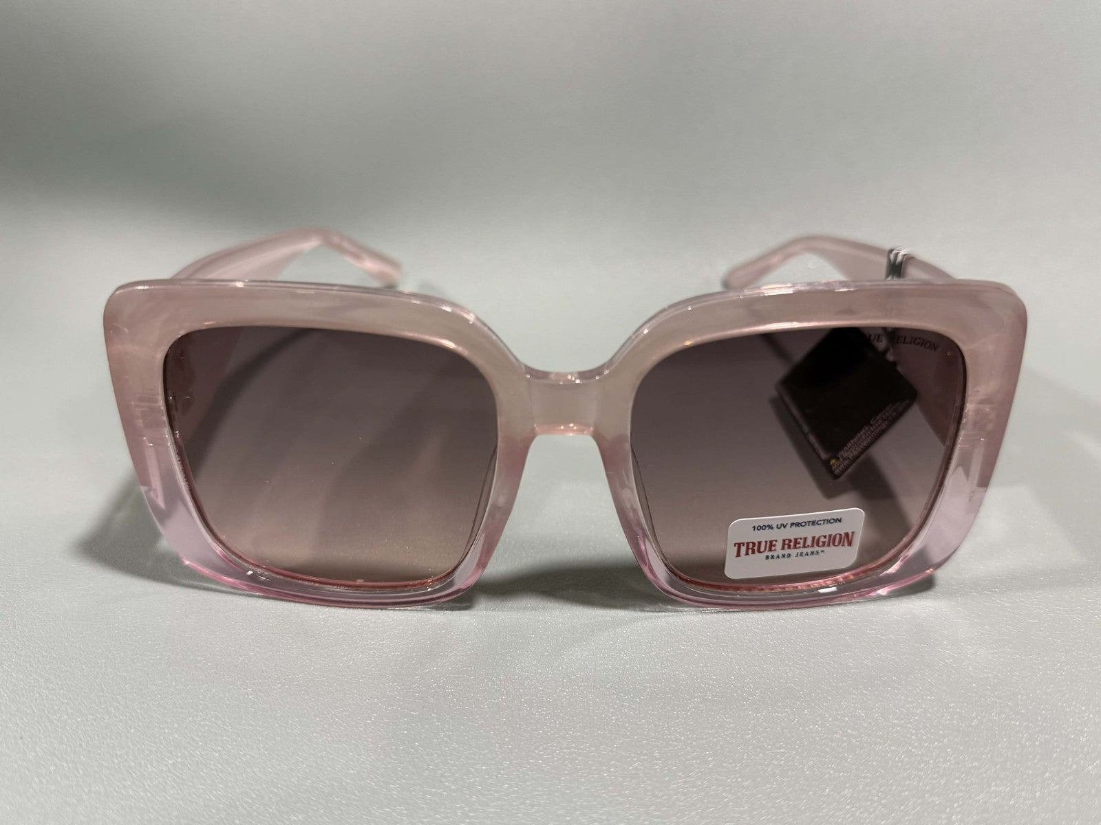 New Original TRUE RELIGION Square Sunglasses Tinted / Gold Accent TR564040