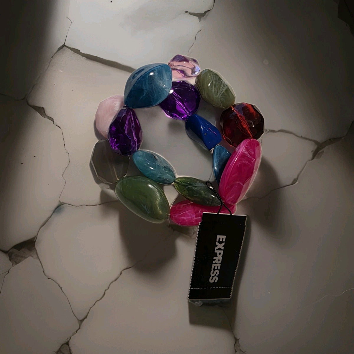 Y2k Vintage Express Chunky Multi Color Gem Bead Bracelets  Qty 20