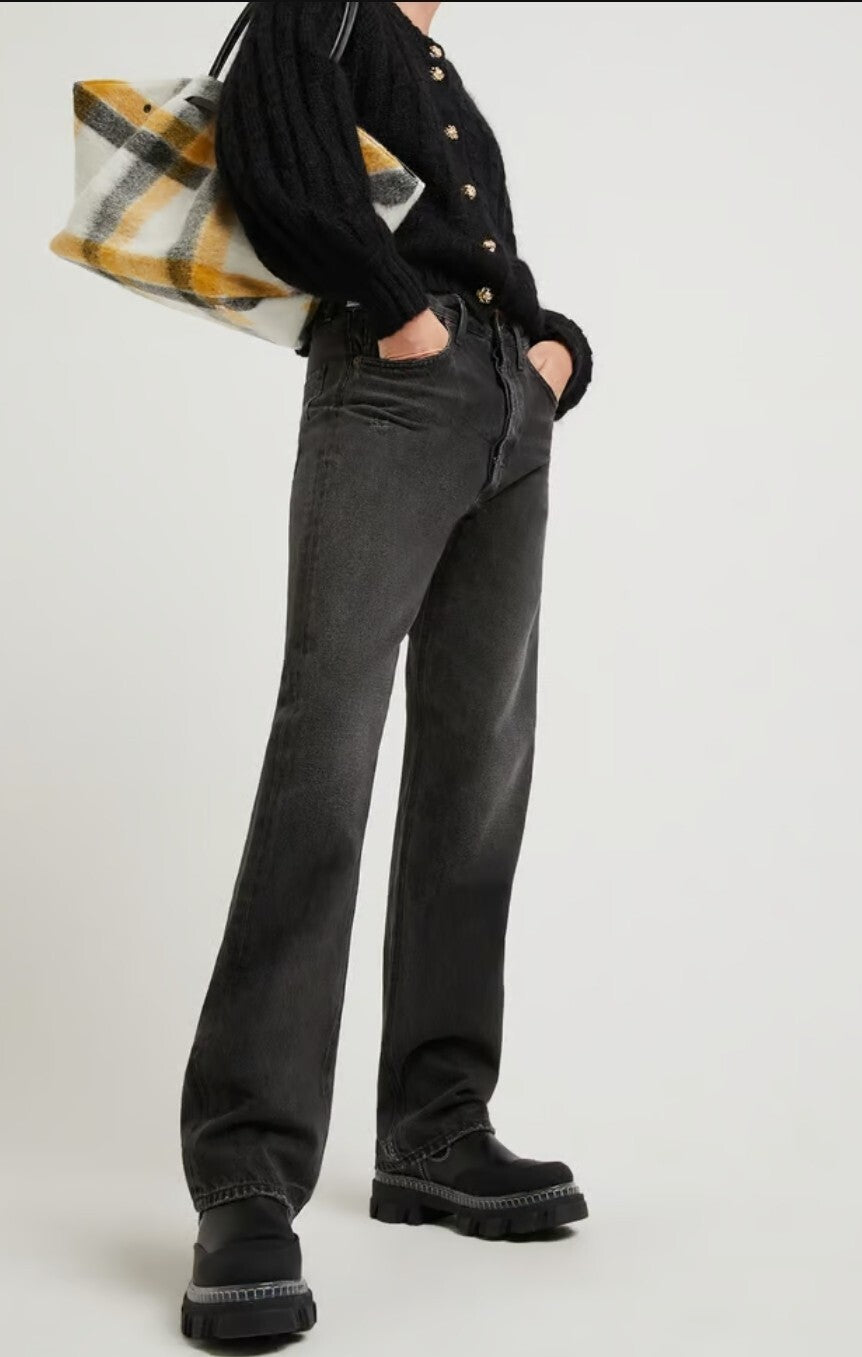 NWT Citizens of Humanity Eva Relaxed Baggy Jeans In Obsidian Size 27 Sz 40