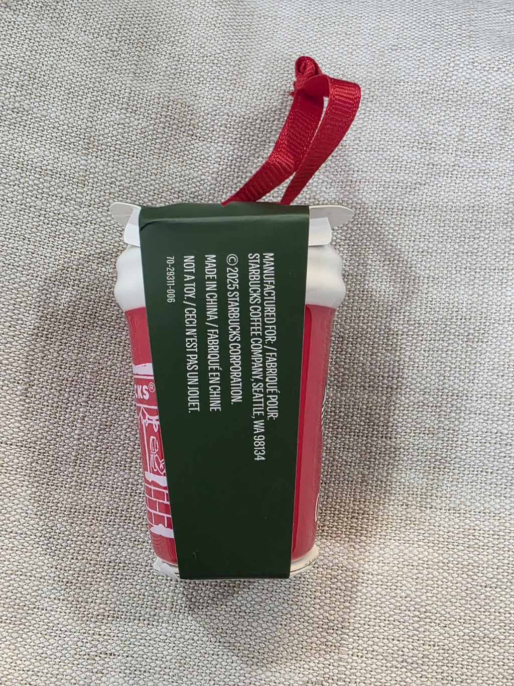 NEW Starbucks 2025 Christmas Holiday Cheers Store Front Red Cup Ornament3