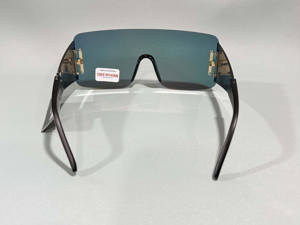 New Original TRUE RELIGION Square Sunglasses Mirrored Red TRM1870X3