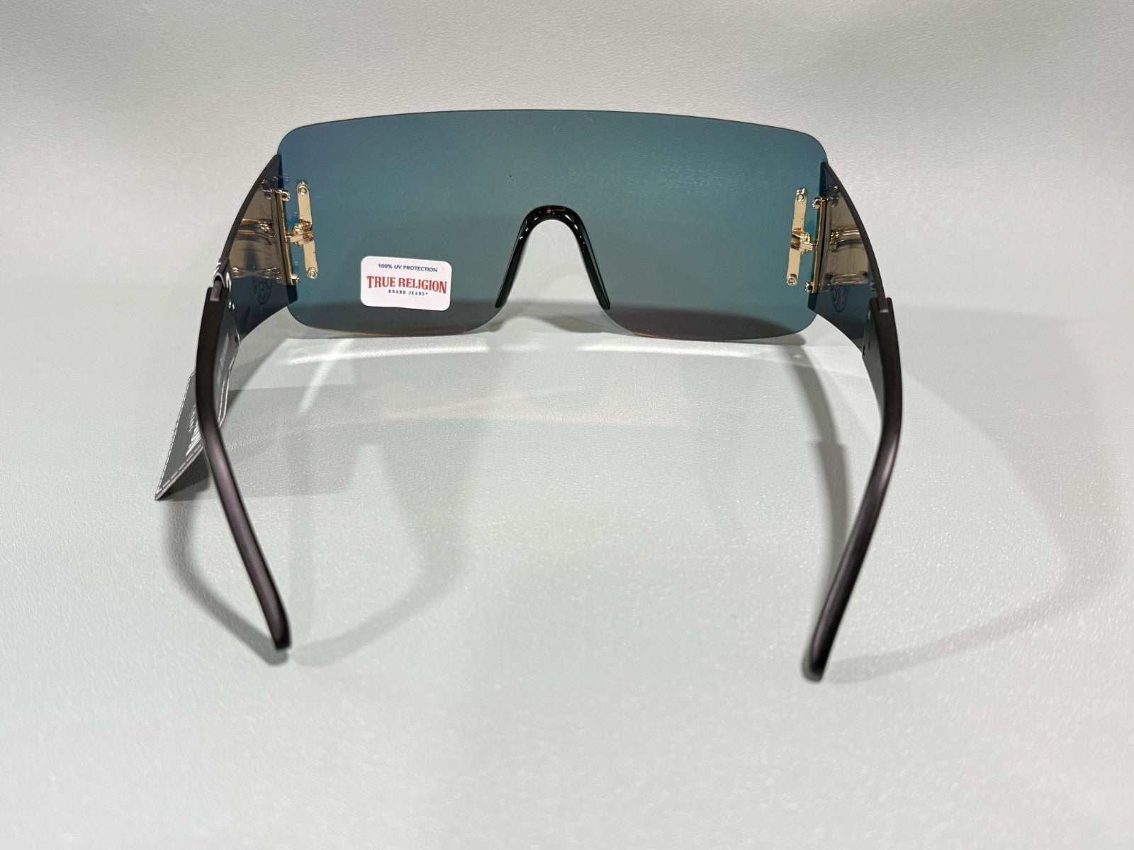 New Original TRUE RELIGION Square Sunglasses Mirrored Red TRM1870X3
