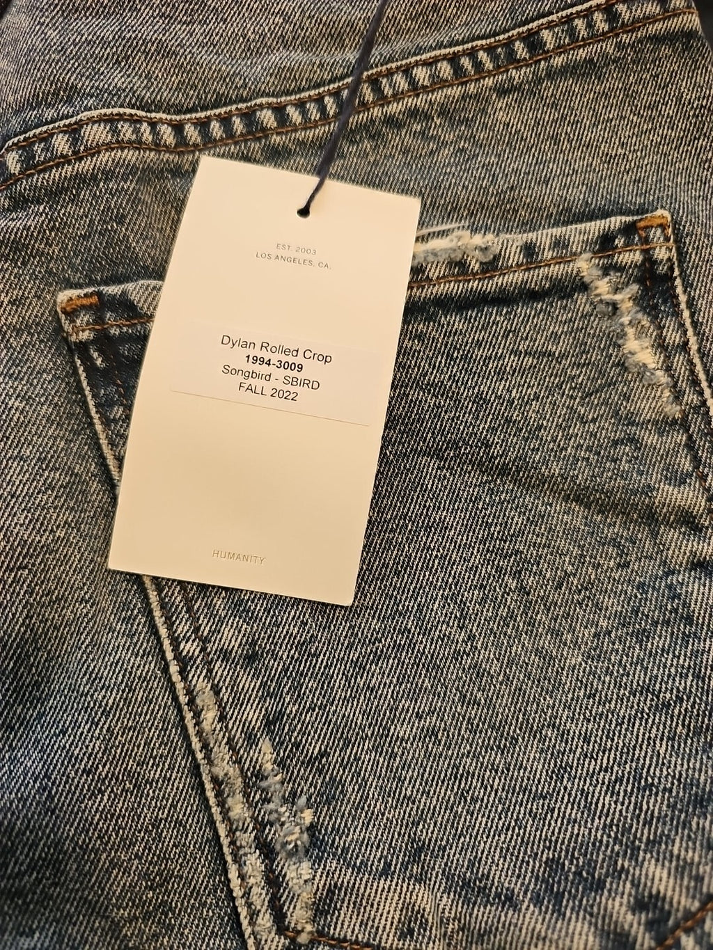 Citizens of Humanity Dylan Rolled Crop Jeans in Songbird Sz 27 COH Mom High Rise3