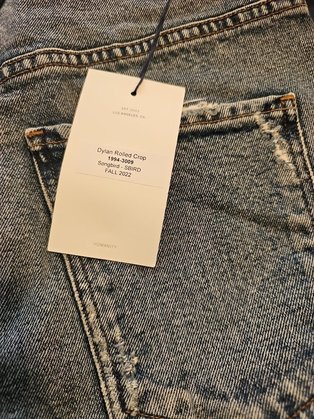 Citizens of Humanity Dylan Rolled Crop Jeans in Songbird Sz 27 COH Mom High Rise3