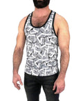 Nasty Pig Dog Tag Tank Top NWT Black/White Sz XXL  Gay Intrest 2XL 0