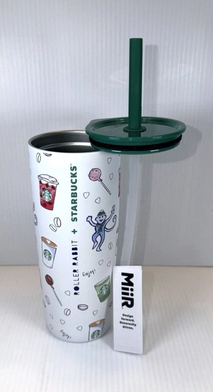 Starbucks x Roller Rabbit 2025 Limited Edition Stainless Steel Tumbler Cup New4