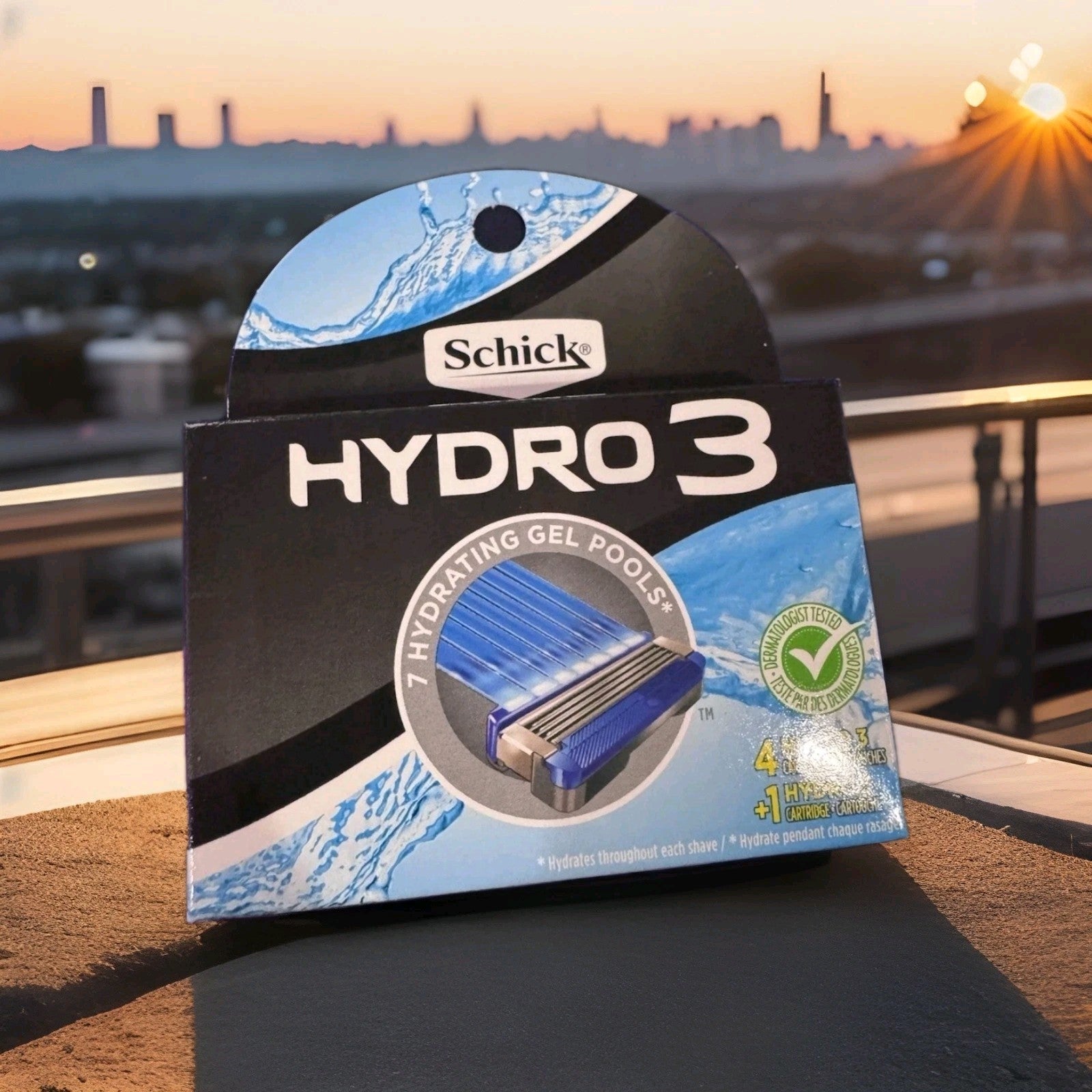Schick Hydro3 Refill Razor Blades-5Cartridges(4Hydro3 + 1Hydro5 Cartridges)BONUS0