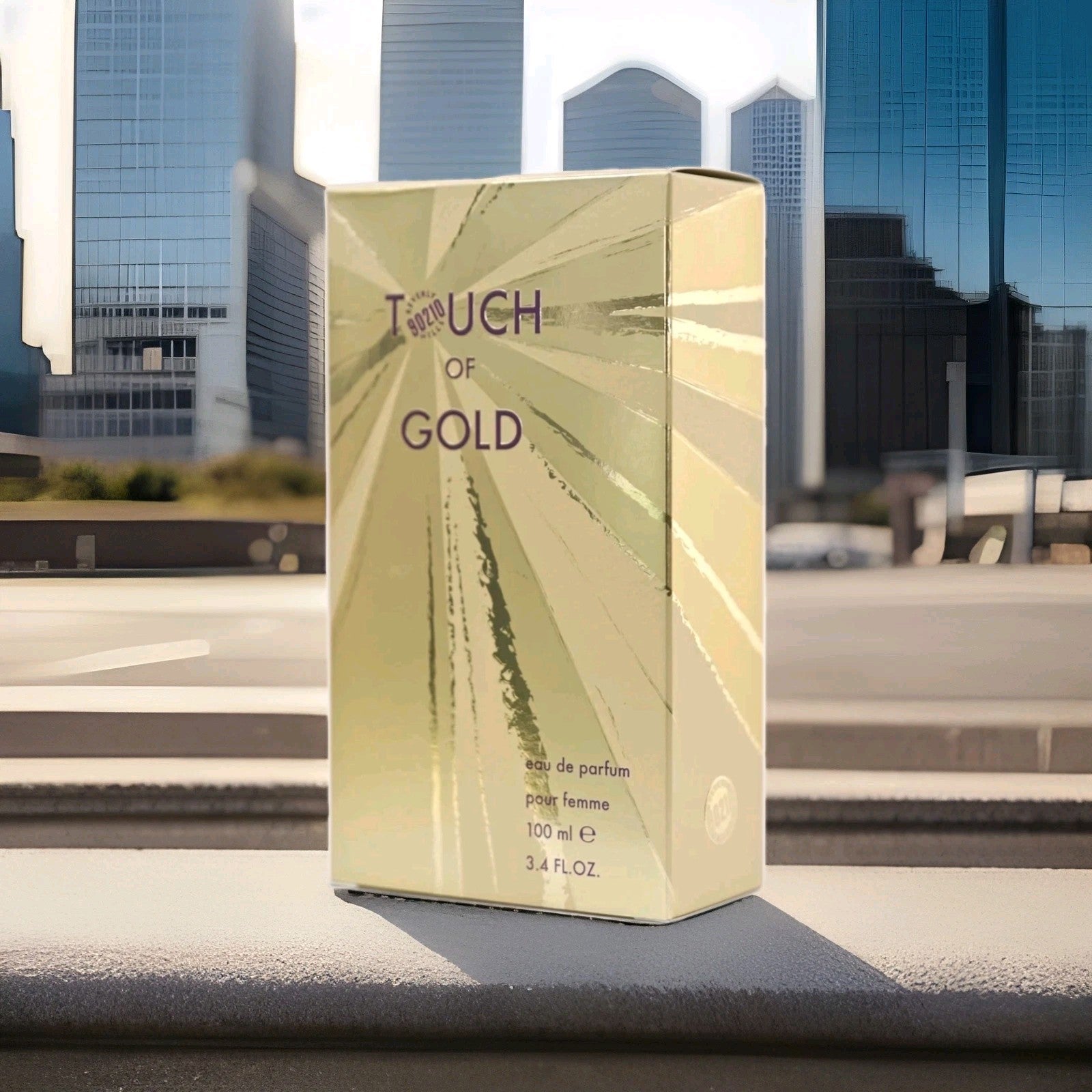 Vintage Beverly Hills 90210 Touch of Gold Perfume for Women Spray 3.4 oz. NIB0