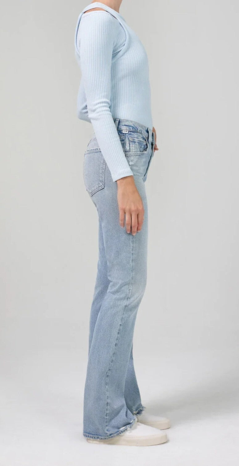 Citizens of Humanity Emanuelle Low Rise Boot Jeans 2002-3008 Distressed Sz 271