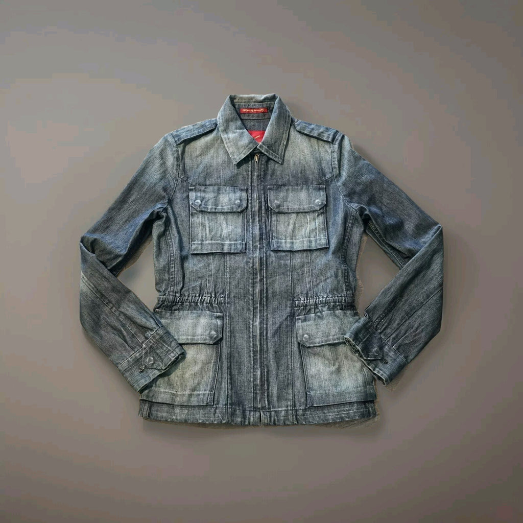 VTG Citizens of Humanity Women's Blue Denim Jacket Size Small Sample0