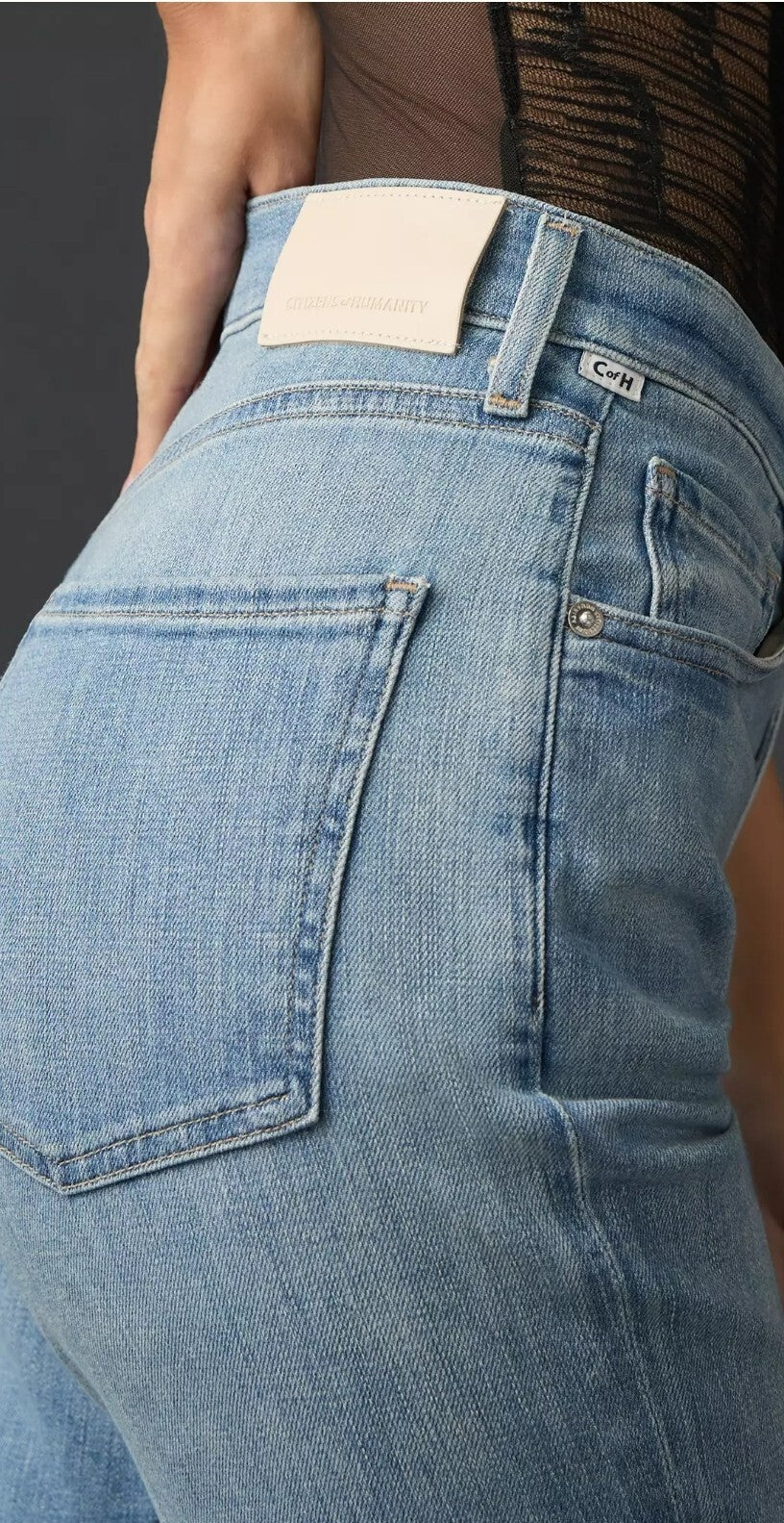 Citizens of Humanity Isola Cropped Boot Jeans SZ 33 IN Pixie Anthropologie NWOT5